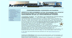 Desktop Screenshot of cuxlandferien.de